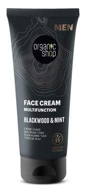 ORGANIC SHOP MEN Крем для лица мультифункциональный Blackwood and Mint 75мл