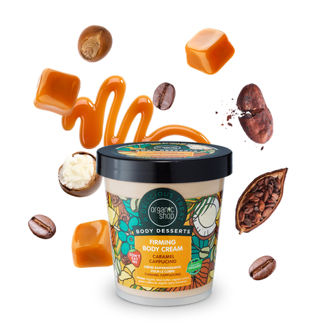 ORGANIC SHOP Body Desserts Зміцнюючий крем для тіла "CARAMEL CAPPUCCINO" 450мл