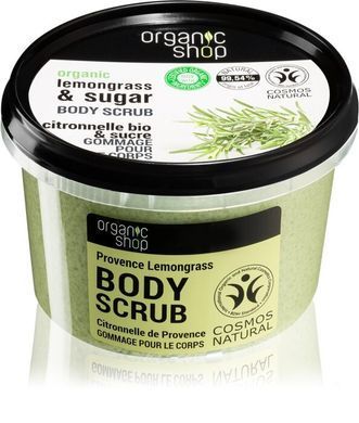 ORGANIC SHOP Скраб для тіла "ЛЕМОНГРАС і ЦУКОР" 250мл