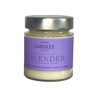 CANDLES IN UA Аромасвічка LAVENDER (лаванда) 120г