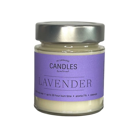 CANDLES IN UA Аромасвічка LAVENDER (лаванда) 120г