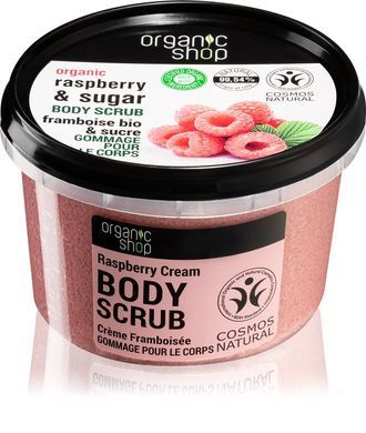 ORGANIC SHOP Скраб для тела "МАЛИНОВЫЕ СЛИВКИ" 250мл