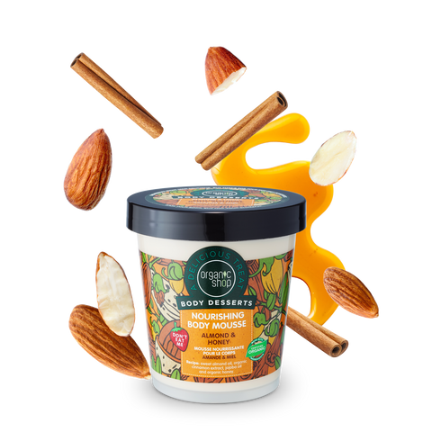 ORGANIC SHOP Body Desserts Мус для тіла Поживний "ALMOND & HONEY" 450мл