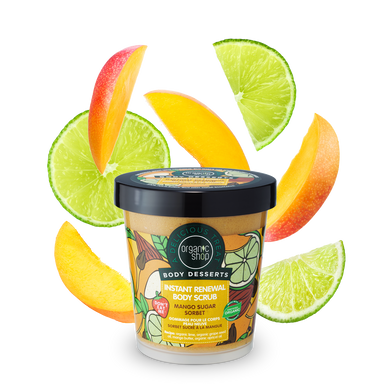 ORGANIC SHOP Body Desserts Сахарный скраб для тела MANGO "Мгновенное восстановление" 450мл