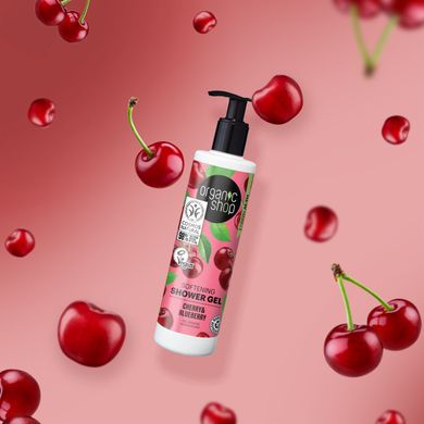 ORGANIC SHOP Гель для душа Смягчающий Вишня и Черника 280мл