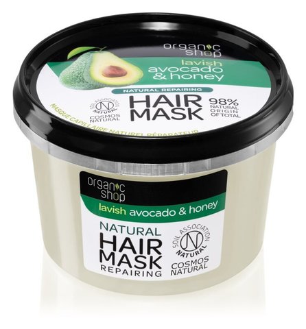 ORGANIC SHOP Восстанавливающая маска для волос "Avocado & Honey" 250мл