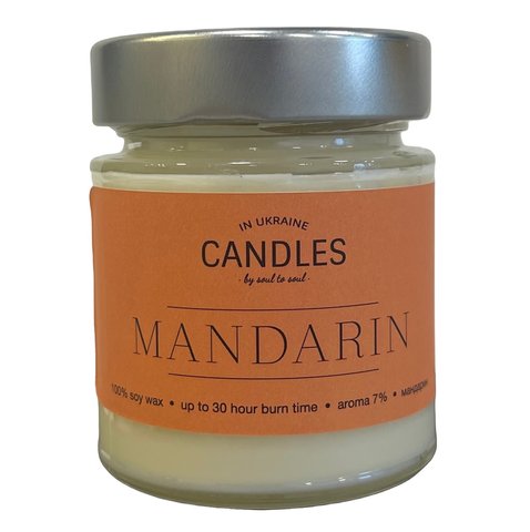 CANDLES IN UA Аромасвеча MANDARIN (мандарин) 120г