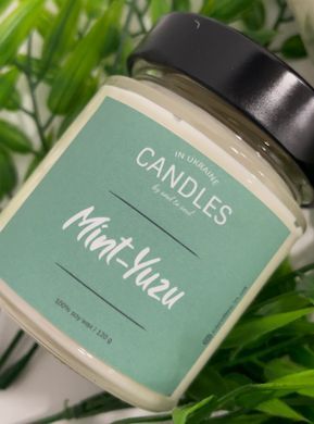 CANDLES IN UA Аромаcвічка MINT+YUSU 120г