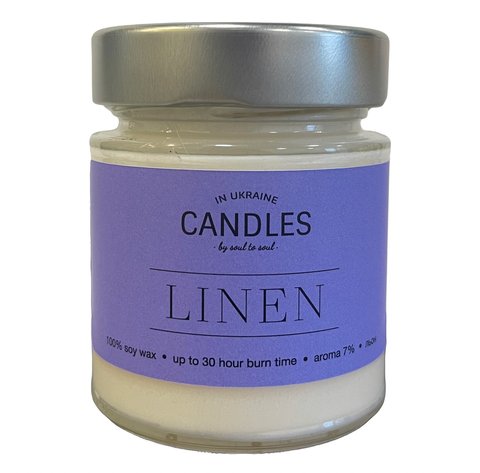 CANDLES IN UA Аромасвеча LINEN (лен) 120г