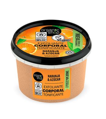 ORGANIC SHOP Тонизующий скраб для тела Апельсин и Сахар 250мл