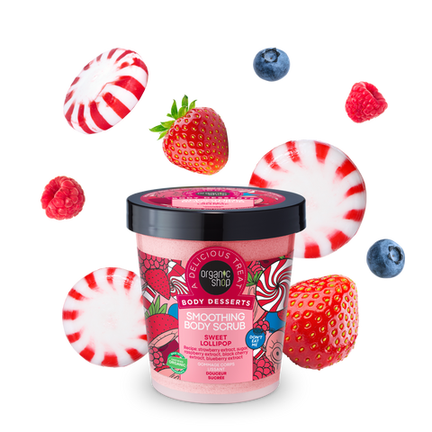 ORGANIC SHOP Body Desserts Розгладжуючий скраб для тіла "SWEET LOLLIPOP" 450мл