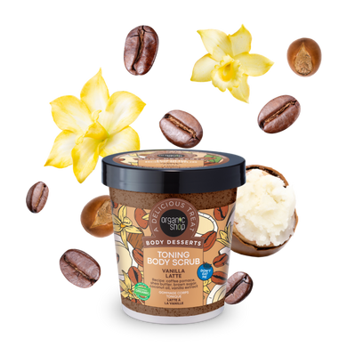 ORGANIC SHOP Body Desserts Скраб для тіла Тонізуючий "VANILLA LATTE" 450мл