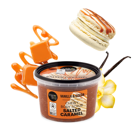 ORGANIC SHOP Скраб для тіла "SALTED CARAMEL" Ваніль і Какао 250мл