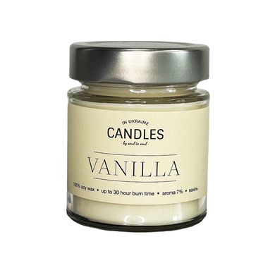 CANDLES IN UA Аромасвеча VANILLA (ваниль) 120г