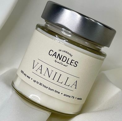 CANDLES IN UA Аромасвеча VANILLA (ваниль) 120г