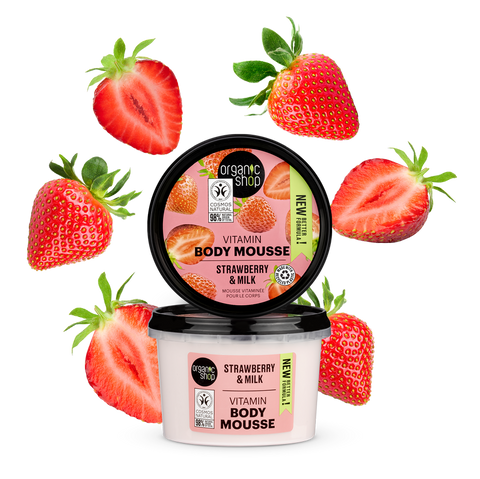 Увлажняющий мусс для тела «Strawberry & Chocolate» Organic Shop, Body Desserts, 450 мл