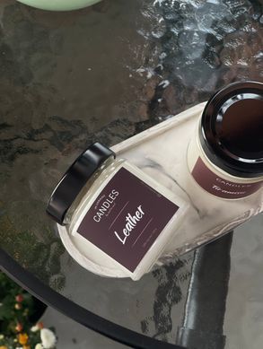 CANDLES IN UA Аромаcвічка LEATHER 120г