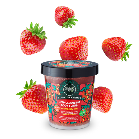 ORGANIC SHOP Body Desserts Глибокоочищуючий скраб для тіла "STRAWBERRY JAM" 450мл